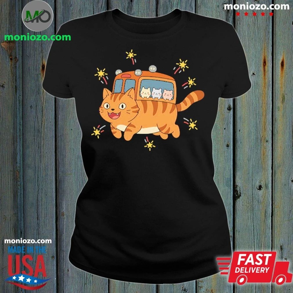 Kawaii Cat Bus Shirt Unisex