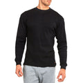 Men's Cotton Thermal Shirts Waffle-Knit Long Sleeve T shirts Thick Outer Sweater Unisex