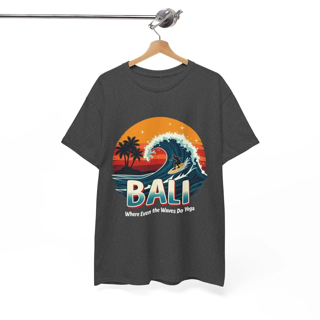 Bali Waves Unisex Heavy Cotton Tee | Beach Vibes, Vacation, Surfing, Yoga Unisex