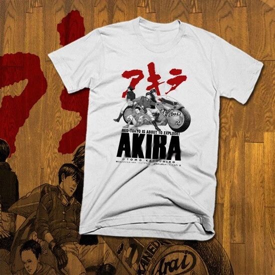 Akira Moto Neo Tokyo Vintage Cyberpunk Kanji Anime Japanese new tee Unisex