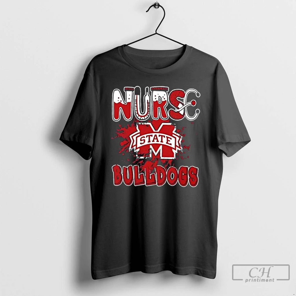 Classic Nurse X Mississippi State Bulldogs Football T Shirts Unisex
