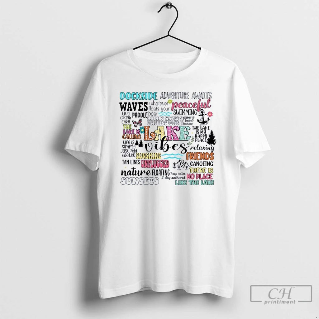 Classic Lake Vibes Dockside Adventure Awaits Peaceful Swimming T Shirts Unisex