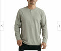 LUCKY BRAND HENLEY VERY SOFT LONG SLEEVE SHIRT (GRAY MEDIUM) NWT Unisex