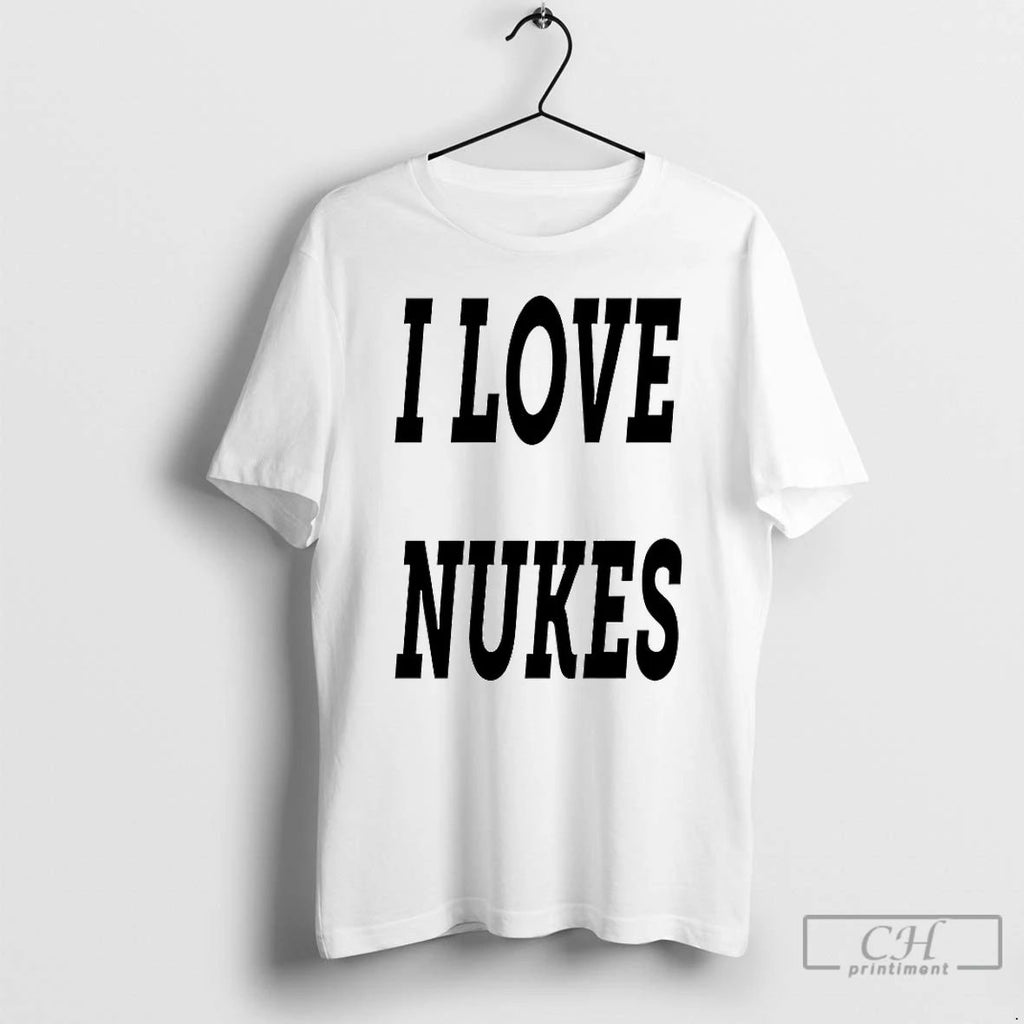 Classic I Love Nukes Dj Smokey T Shirts Unisex
