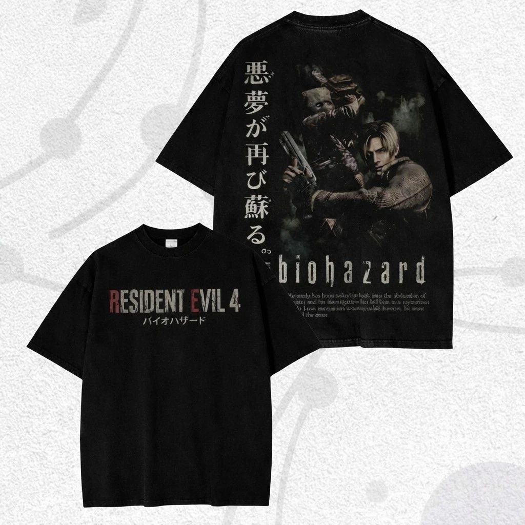 Vintage Fan Gift , Resident Evil Shirt, Leon Kennedy Unisex