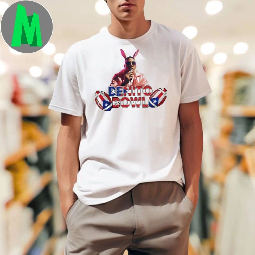 Original Benito Bowl bunny singing bad bunny tour san benito football Shirt Unisex