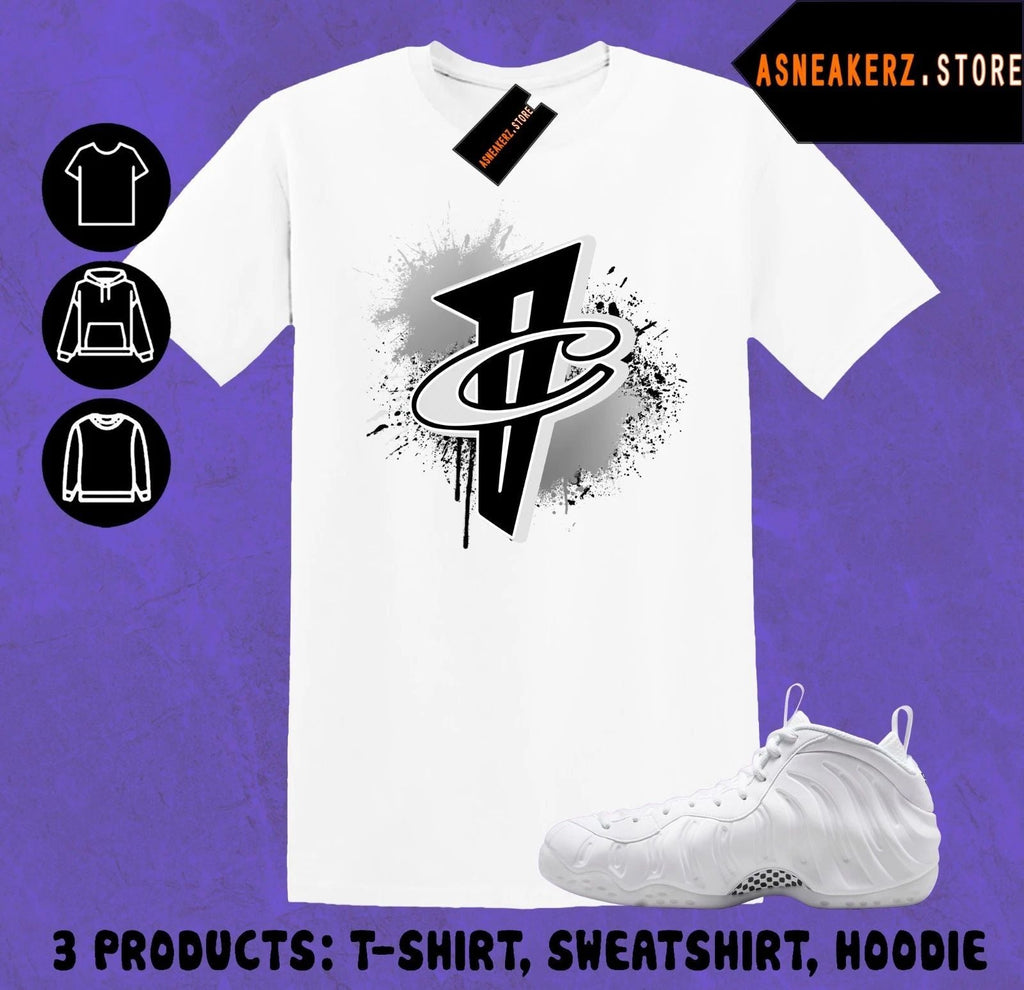 Tee Shirt Matching Foamposite One Triple White Match Sneaker Number 1 Cent Penny Unisex