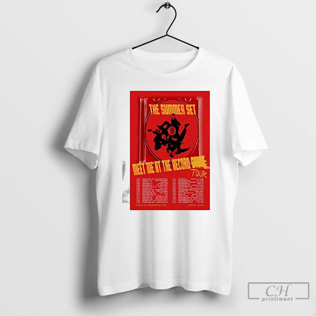 Premium The Summer Set Meet Me At The Record Tour 2026 T Shirts Unisex