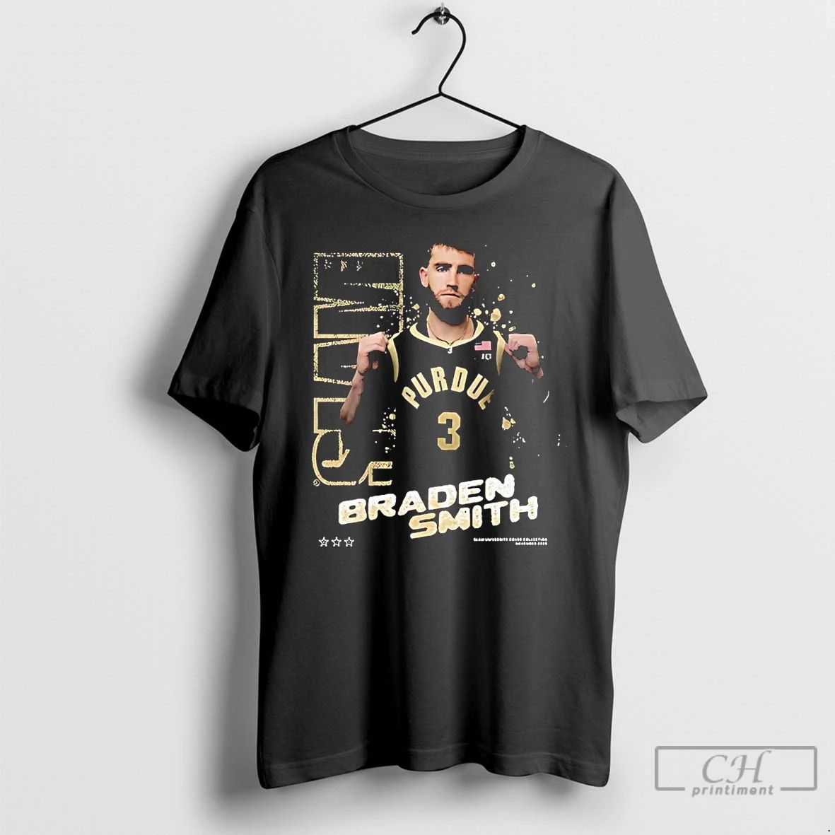 Premium Braden Smith Star Pose Purdue Boilermakers T Shirts Unisex