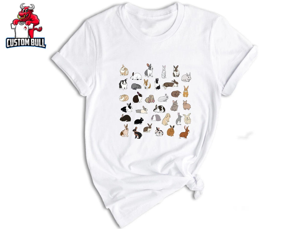 Type Of Rabbits , Bunny Shirt, Cute Rabbits Shirt, Animal Shirt Unisex