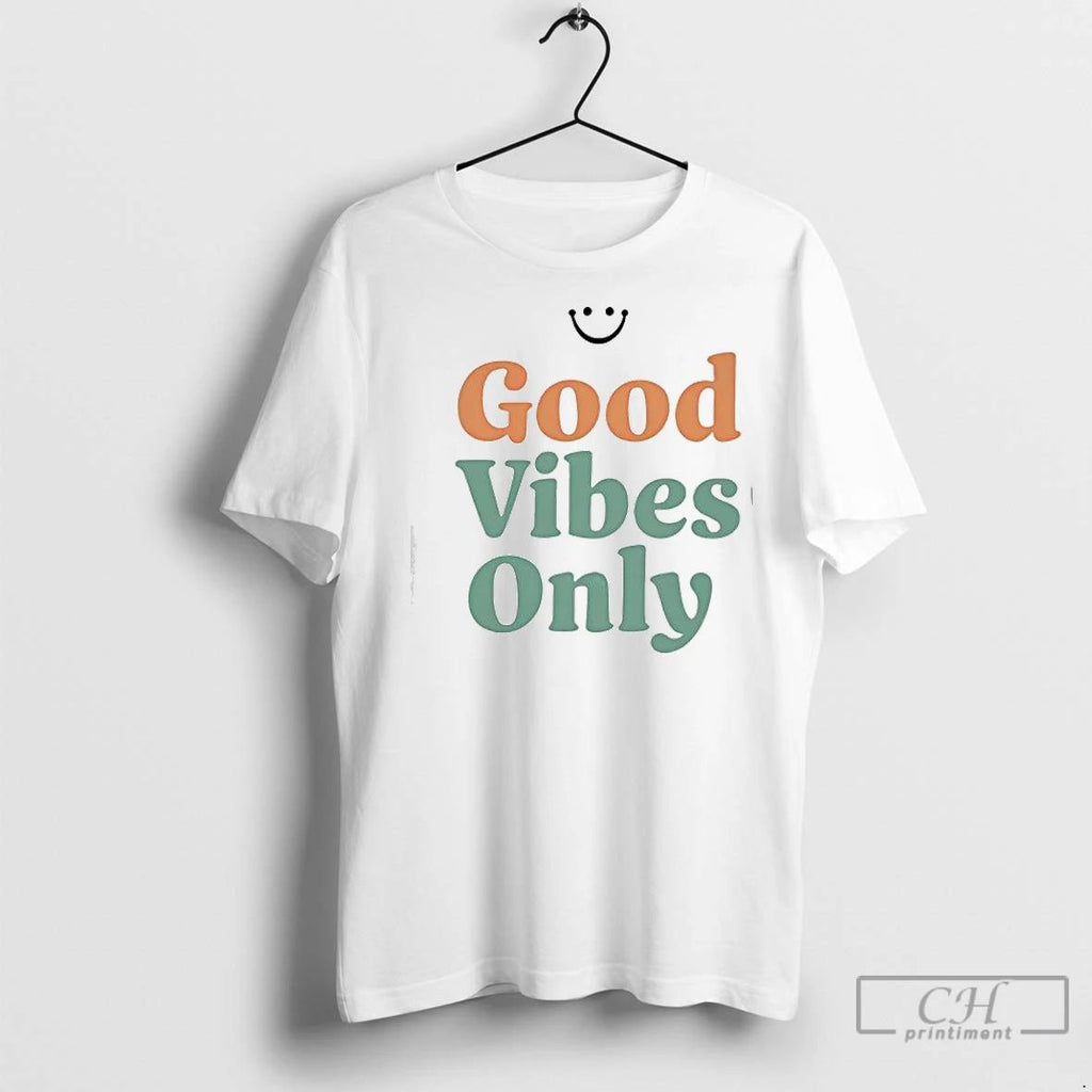 Premium Good Vibes Only Retro Smile Unisex