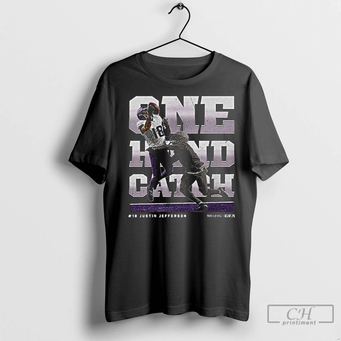 Premium Justin Jefferson Minnesota One Hand Catch Long Sleve Unisex