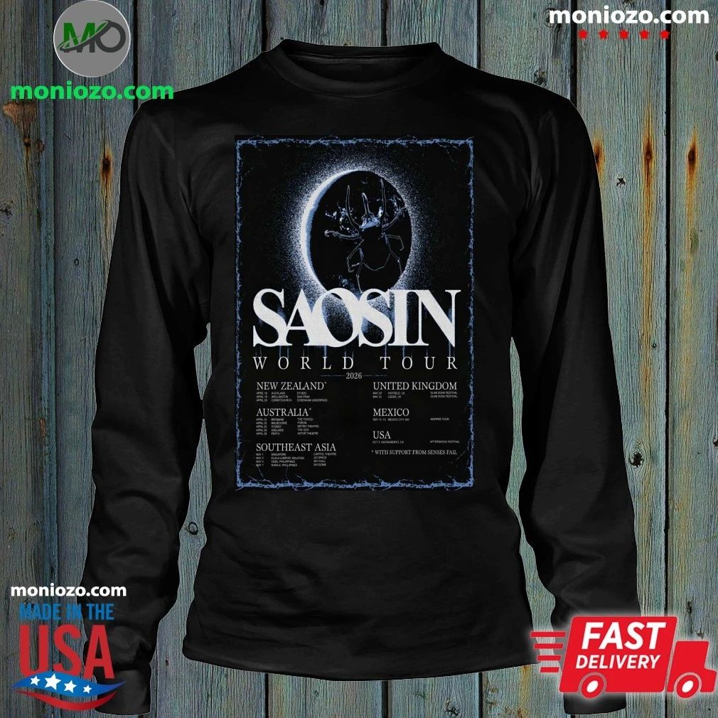 Original Poster Saosin World Tour 2026 – Best Gift for Music Fans Unisex
