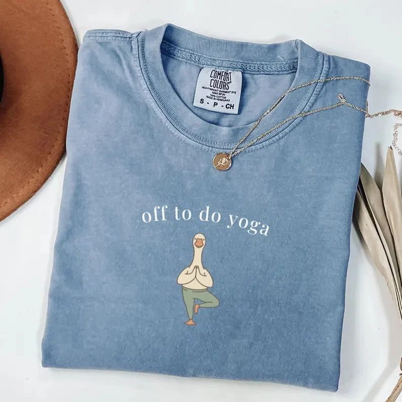 Funny Yoga Mom Goose Comfort Tee Unisex