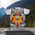 Mirror Brand T Shirt Aum OM Chakra Meditation Beach Yoga PsyTrance Festival XXL Unisex