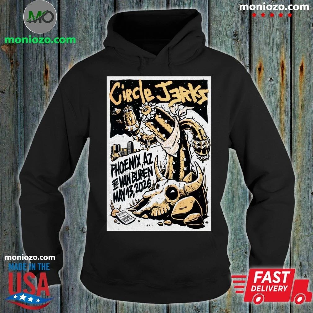 Original Circle Jerks Phoenix AZ Event On May 13 2026 Poster Shirt Unisex