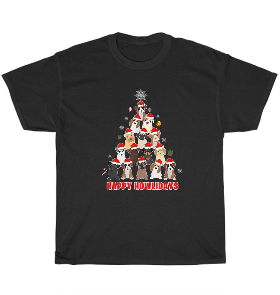 Dog Christmas Tree Happy Howlidays Dogs Pet Puppy Lover Xmas Unisex Gift Unisex