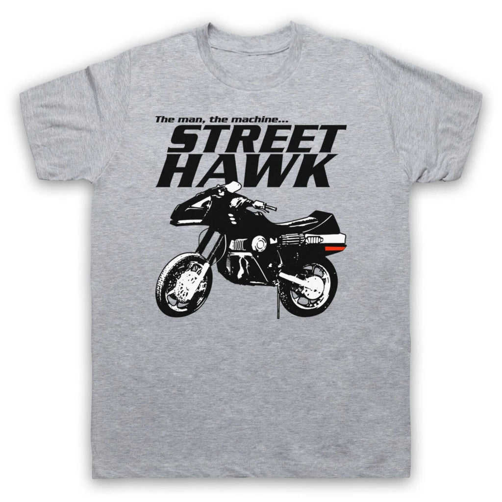 STREET HAWK THE MAN THE MACHINE MOTORCYCLE SUPERHERO MENS & WOMENS Unisex
