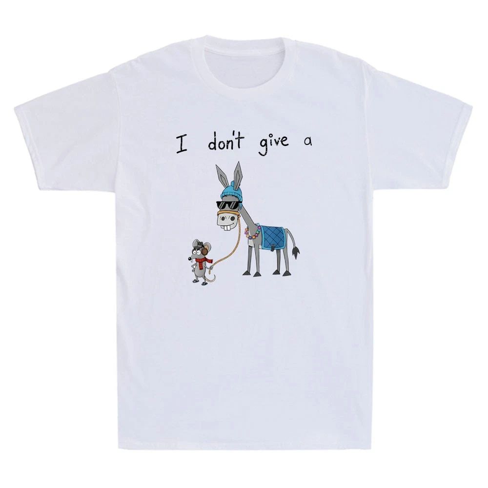 I Don't Give A Rats Asss Azz Ass Funny Donkey Mouse Cartoon Meme Men's Unisex