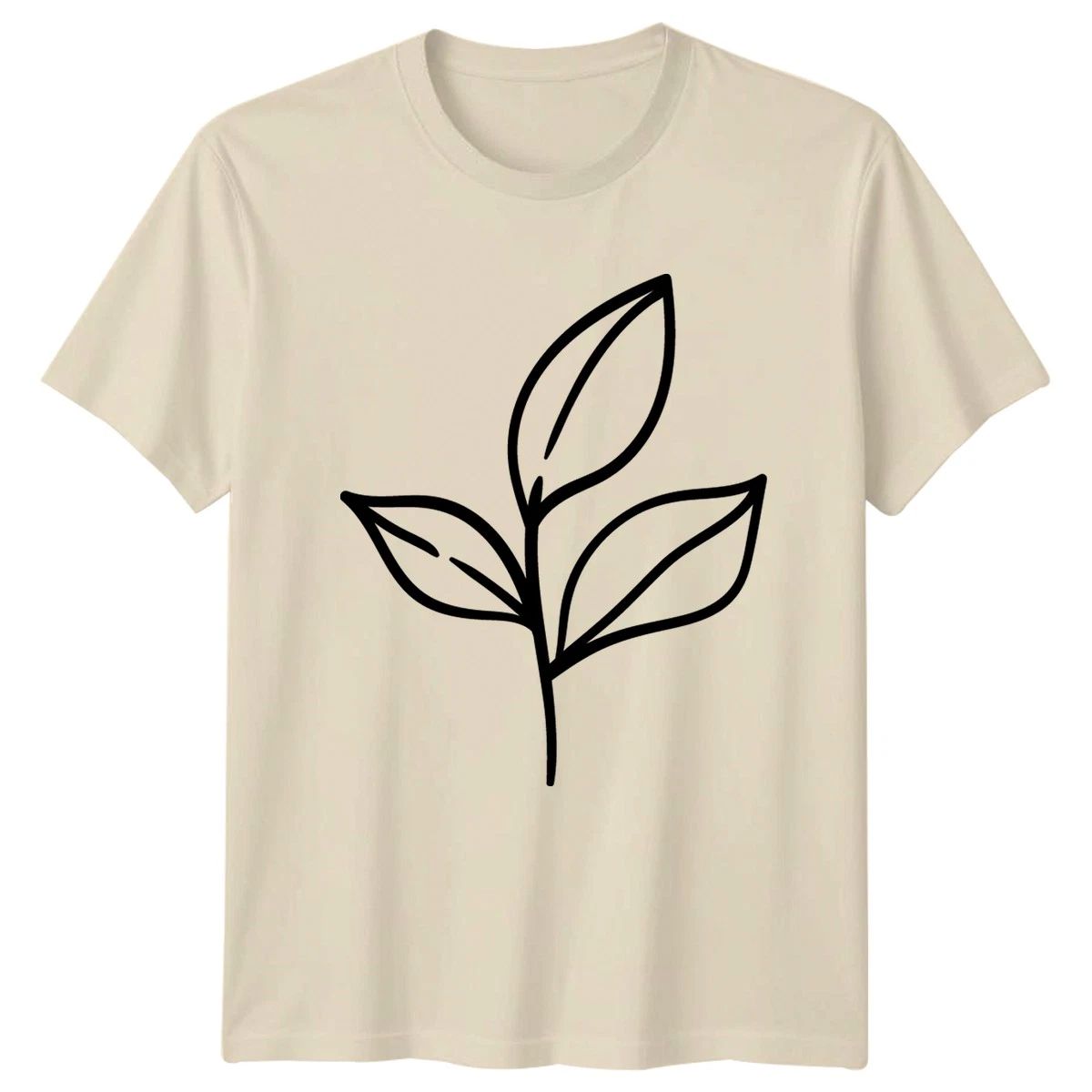 Simple Leaf Plant Design Botanical Illustration Nature Birthday Unisex
