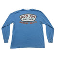 Ron Jon Surf Shop Mens Large L Blue Orange Beach Long Sleeve Cotton Crew Neck Unisex