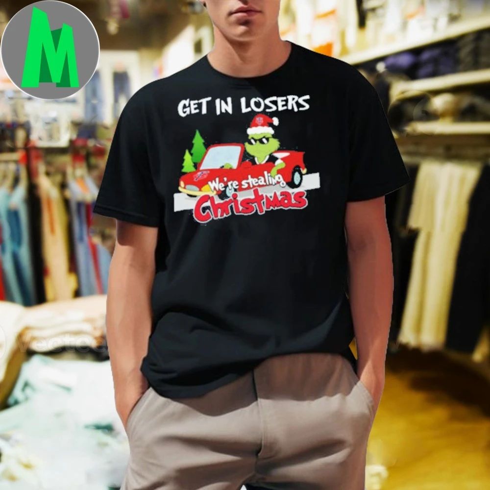 Minnesota Twins Grinch Christmas Get In Losers We’re Stealing Christmas Holiday Logo Shirt