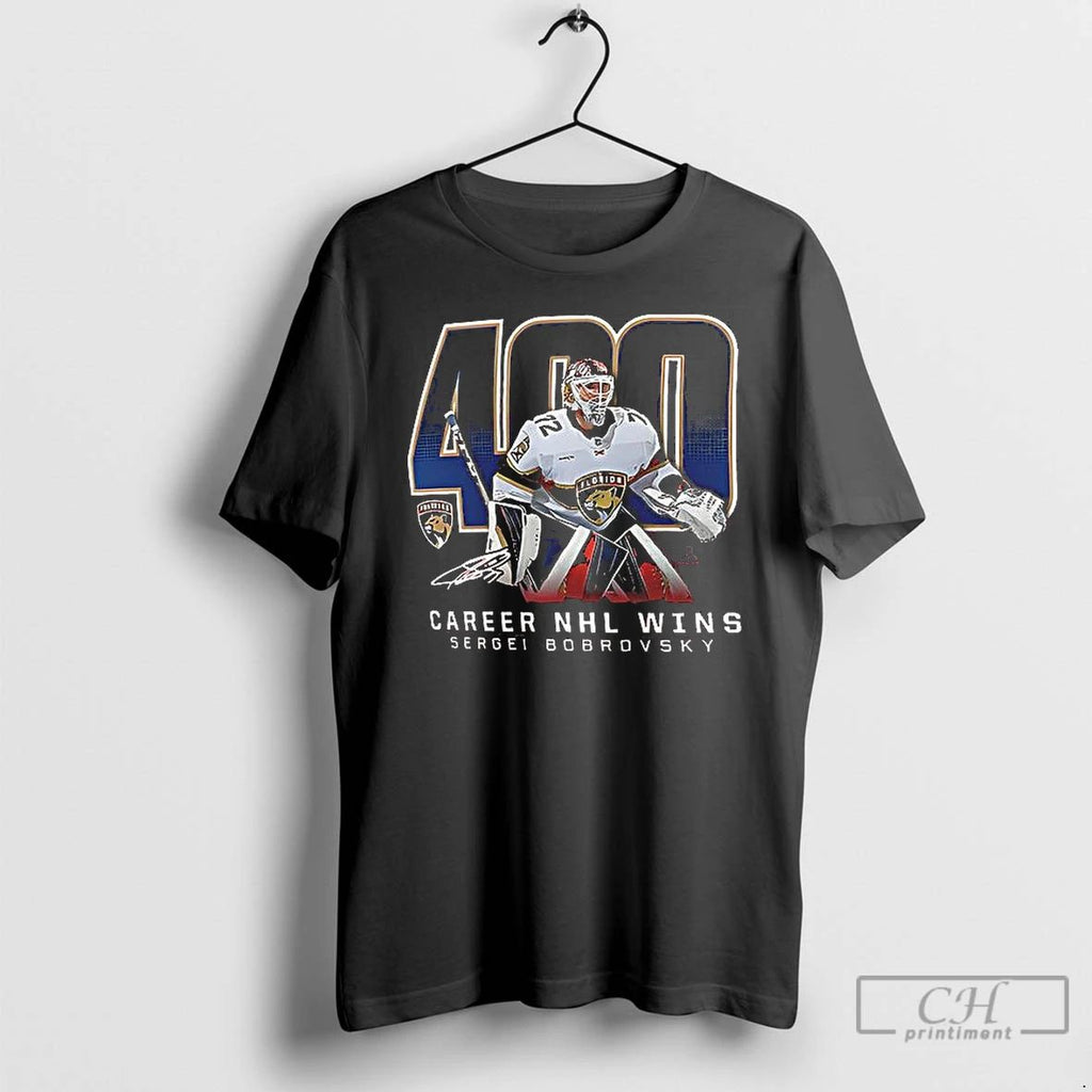 Classic 400 Career Nhl Wins Sergei Bobrovsky Florida Panthers T Shirts Unisex