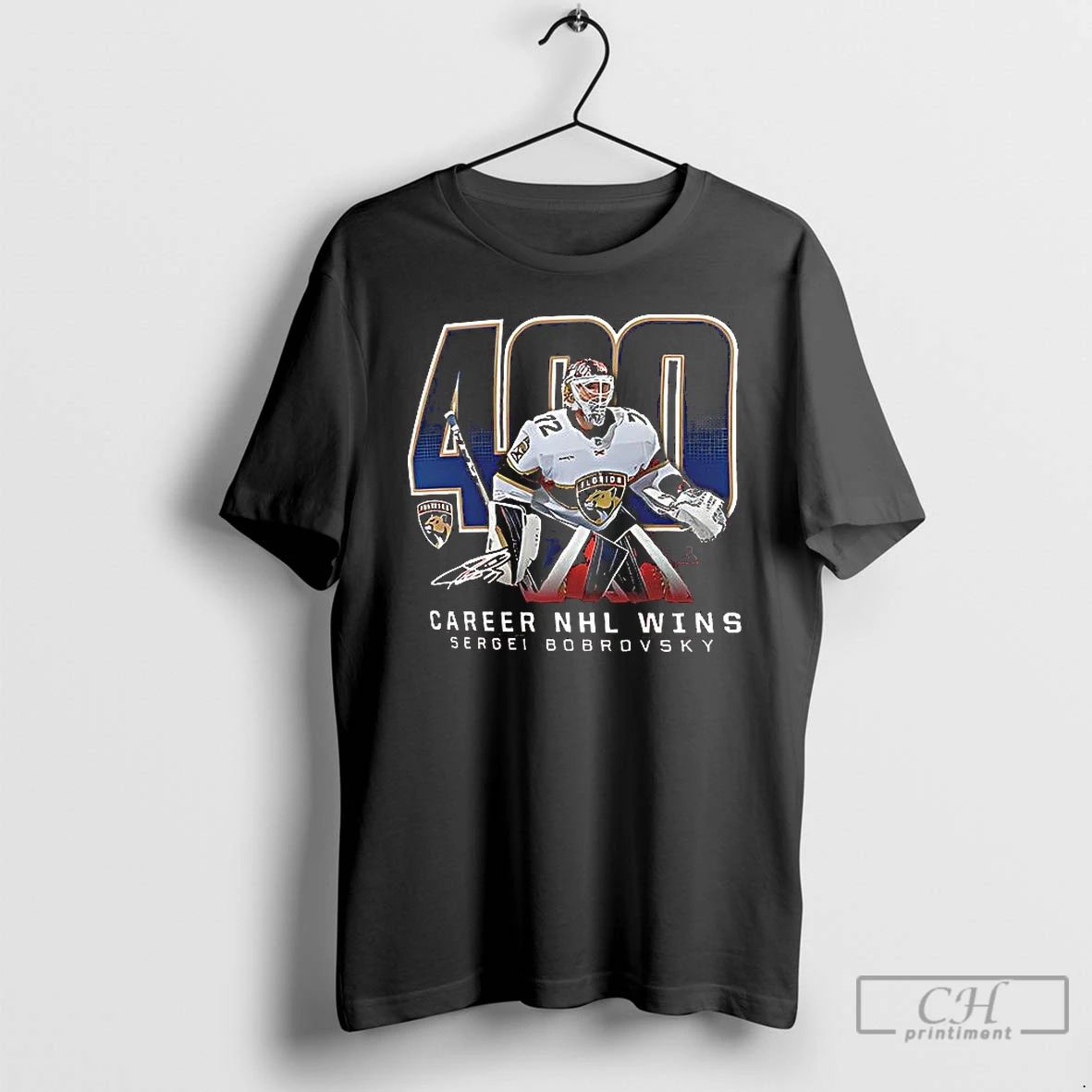 Classic 400 Career Nhl Wins Sergei Bobrovsky Florida Panthers T Shirts Unisex