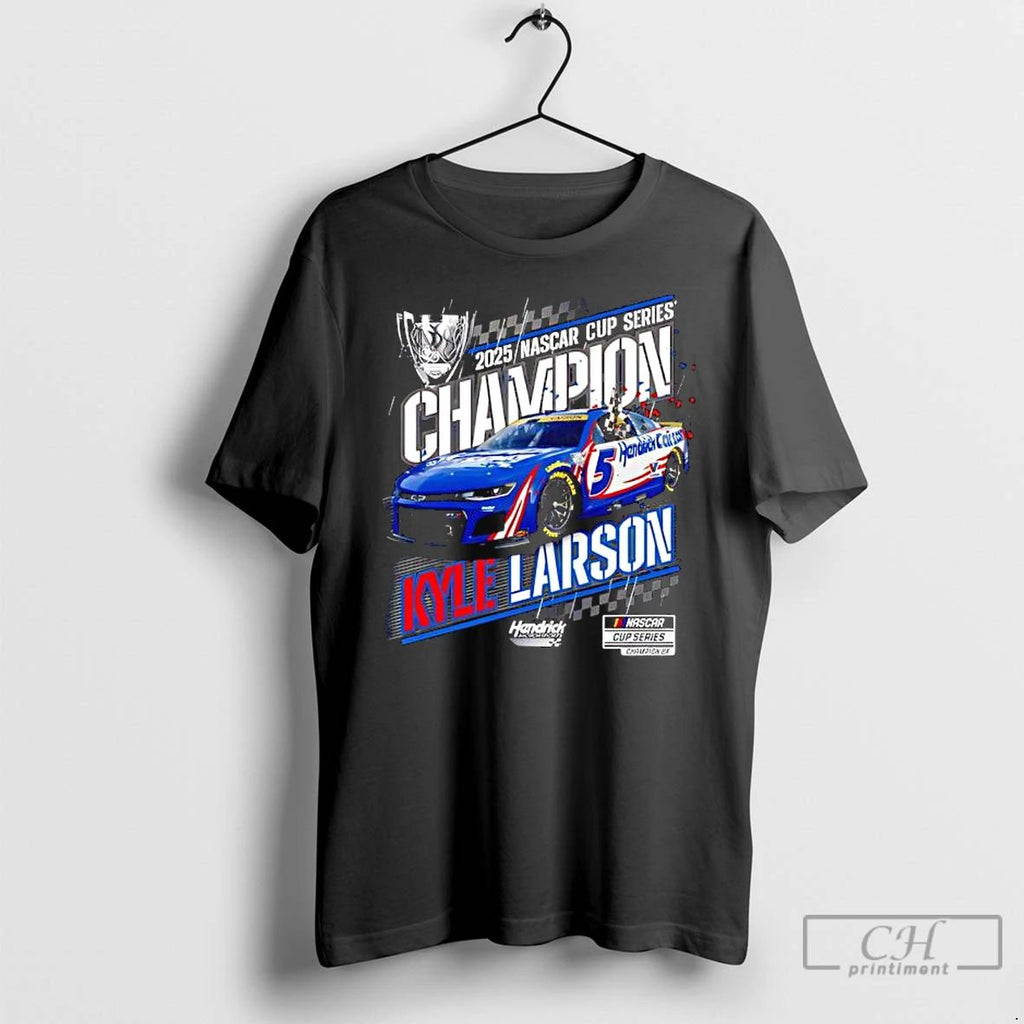 Premium Kyle Larson Hendrick Motorsports Team Collection 2025 Nascar Cup Series Champion T Shirts