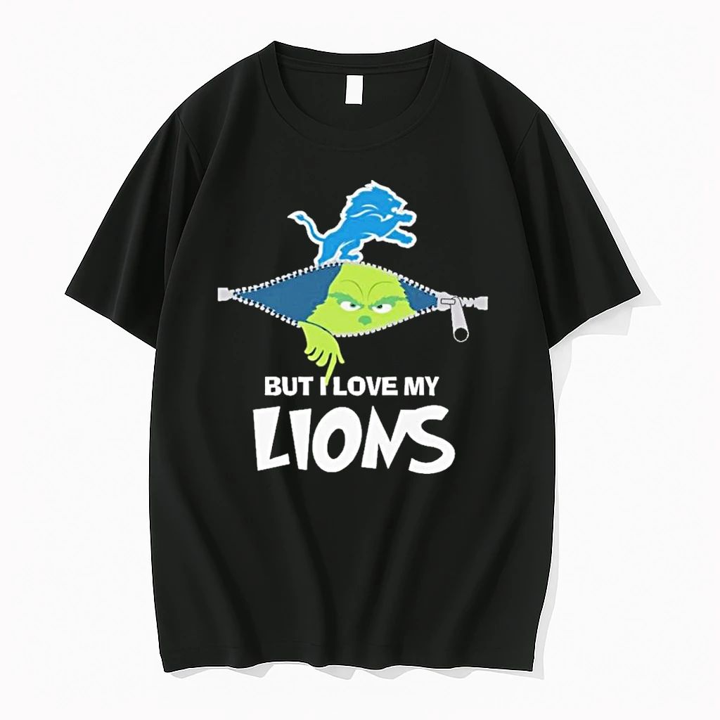 Christmas Grinch But I Love My Detroit Lions Tshirts Sweater Unisex