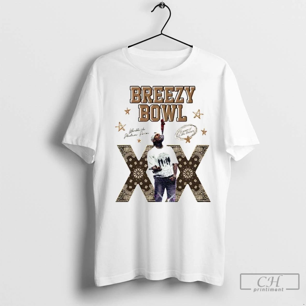 Premium Chris Brown 2025 Breezy Bowl Xx 20 Years Unisex