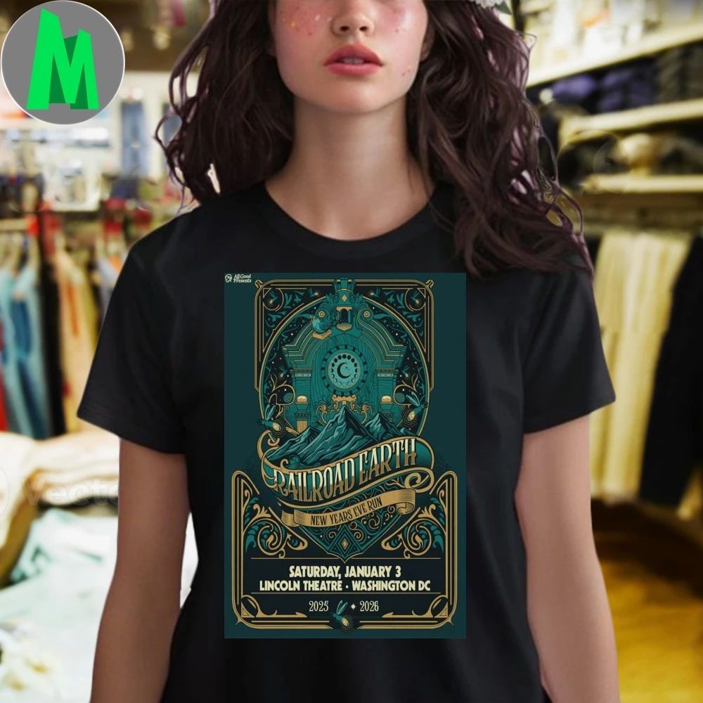 Railroad Earth The Lincoln Theatre Jan 3 2026 Poster Shirt Unisex