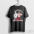 Premium Michael Myers And Freddy Krueger I Love Gay Halloween Funny Unisex