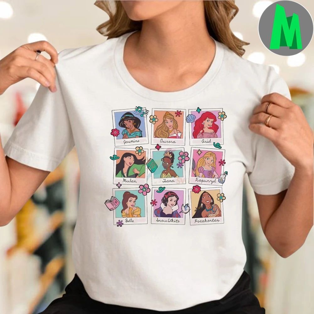 Princess Character Photo Collage Shirt Unisex