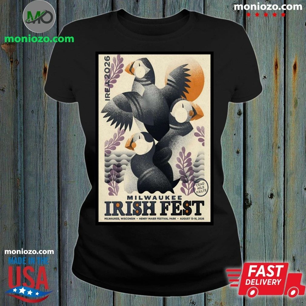 Original Milwaukee Irish Fest In Milwaukee WI On Aug 13-16 2026 Event Poster Unisex