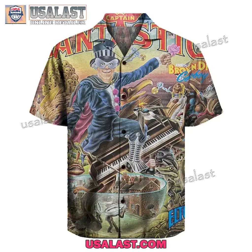 Elton John Captain Fantastic and the Brown Dirt Cowboy Hawaiian Shirt