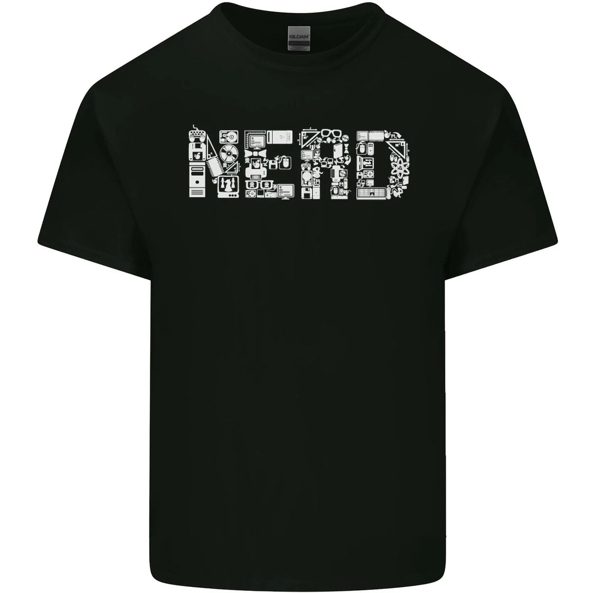 Nerd Word Art Geek Mens Cotton Tee Top Unisex