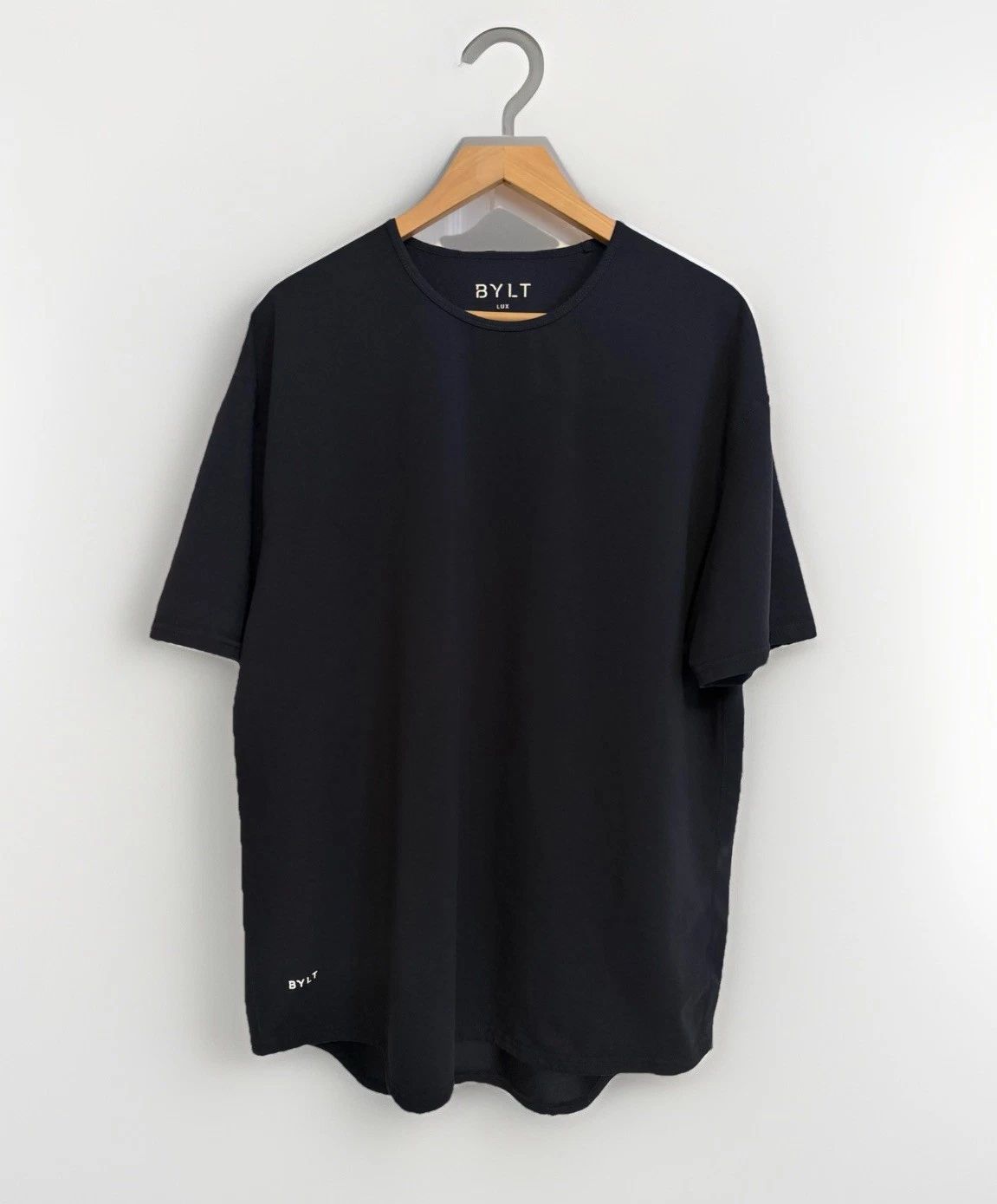 BYLT Lux Shirt Mens XXL Black Curved Hem Premium Basics Tee Classic Unisex