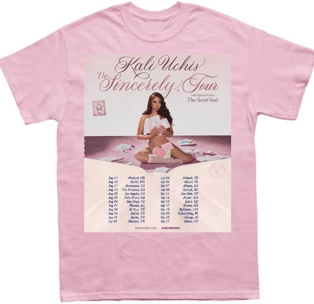 Collection Kali Uchis Tour Gift Funny All Size Tee C71.55 Unisex