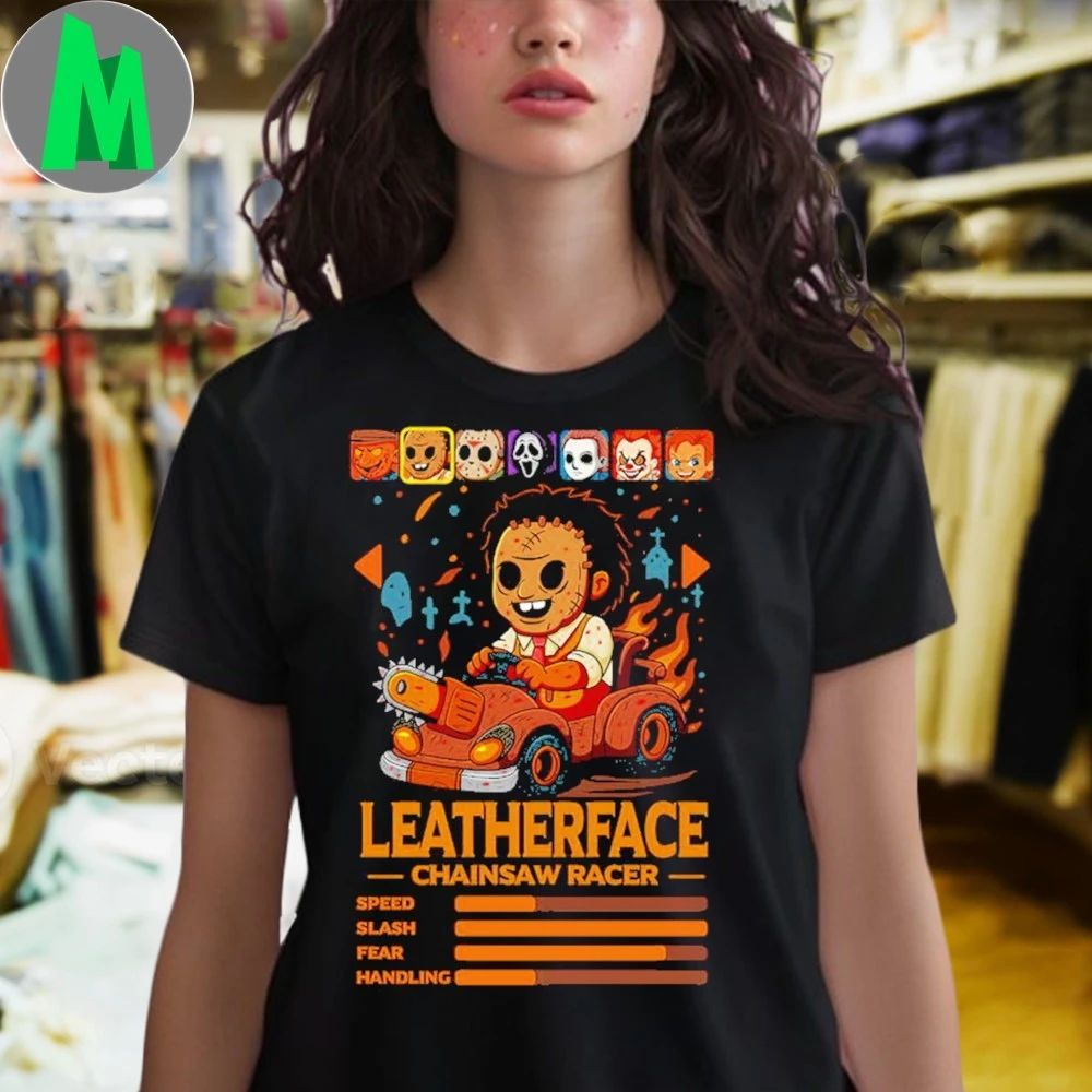 The Texas Chain Saw Massacre Leatherface Chainsaw Racer Shirt Unisex