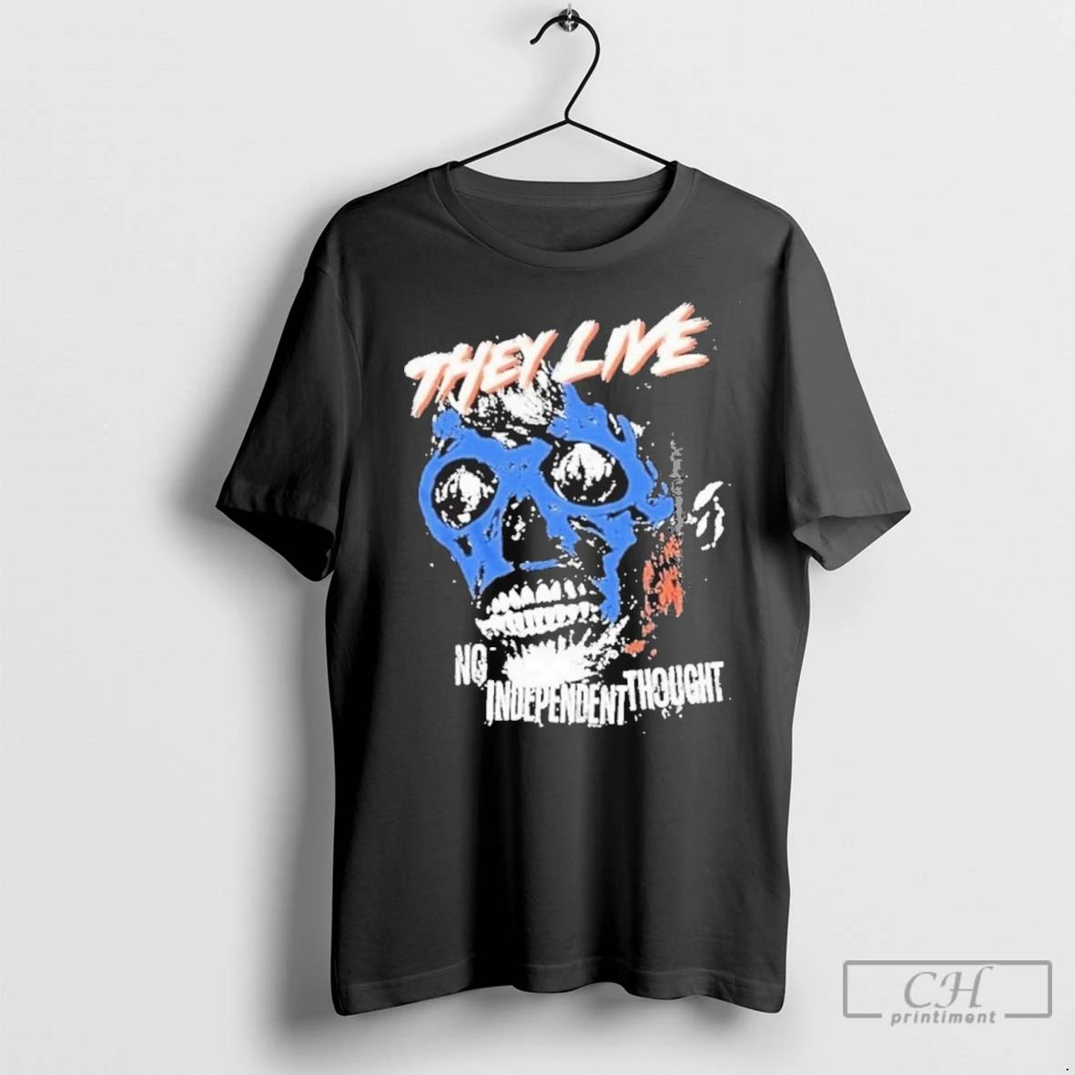 Premium They Live No Independent Thought Skull Unisex