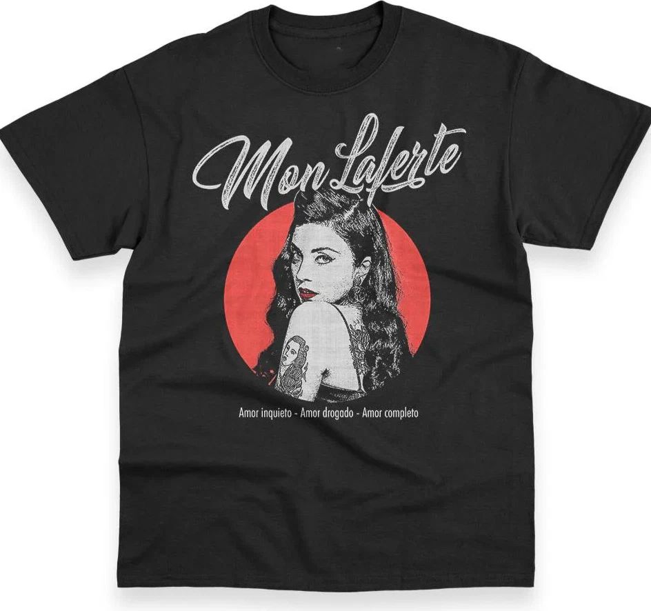 POLERA NEGRA MON LAFERTE Heavy Cotton Full Size LI460 Unisex