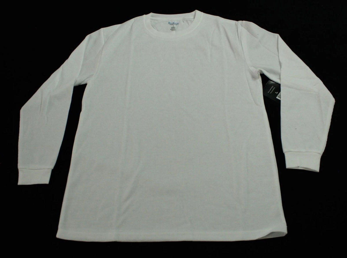 Blue Ice Men's Modern Fit Waffle-Knit Classic Thermal AP2 White Large Unisex