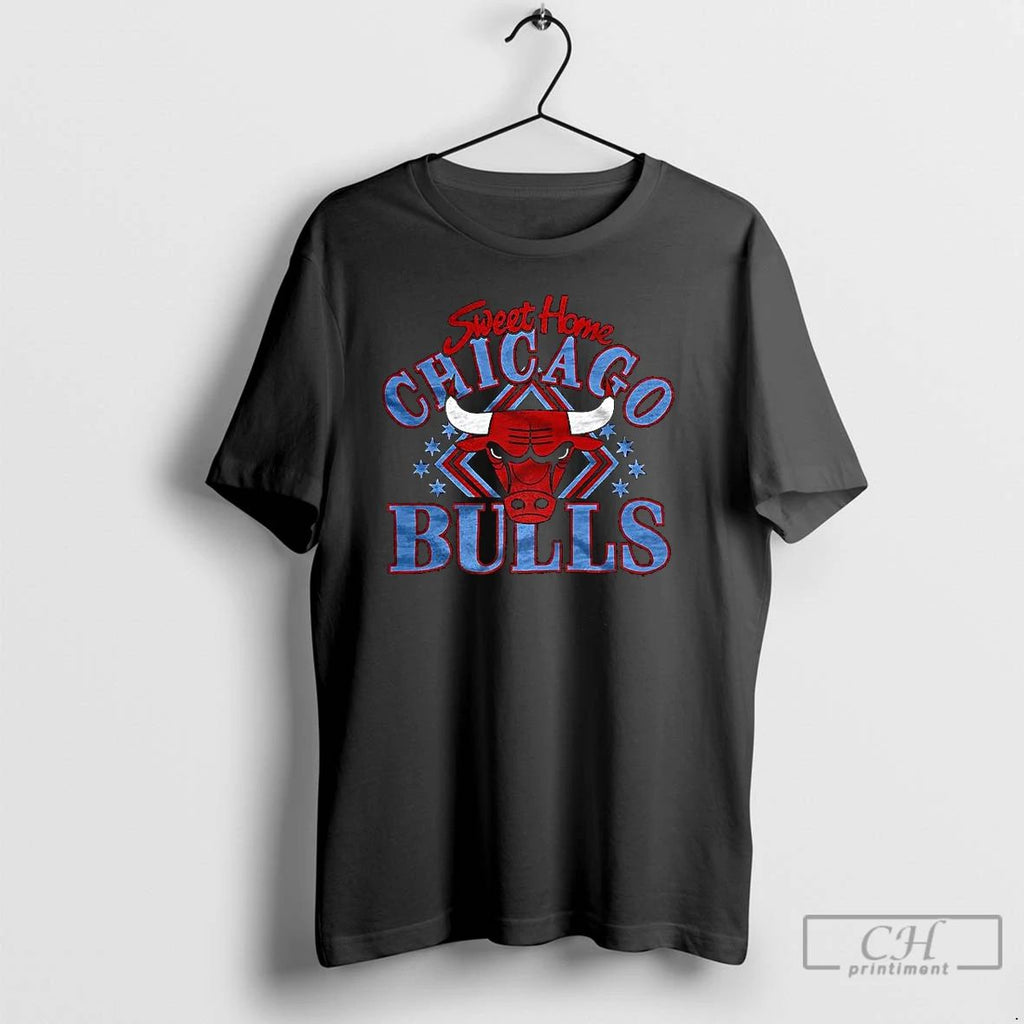 Premium Chicago Bulls Basketball Sweet Home 2025 Logo T Shirts Unisex