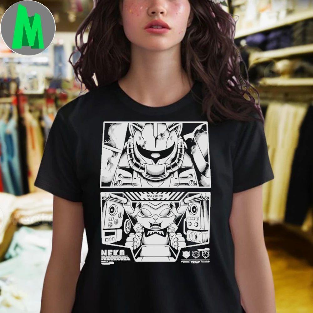 Cat Aznable Bw Shirt Unisex