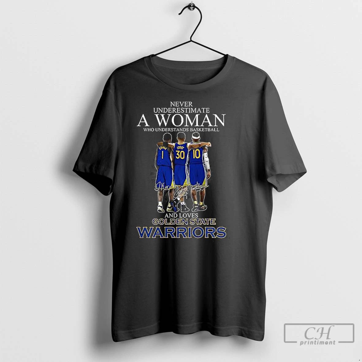 Classic Never Underestimate A Woman Who Loves Golden State Warriors Signature Unisex