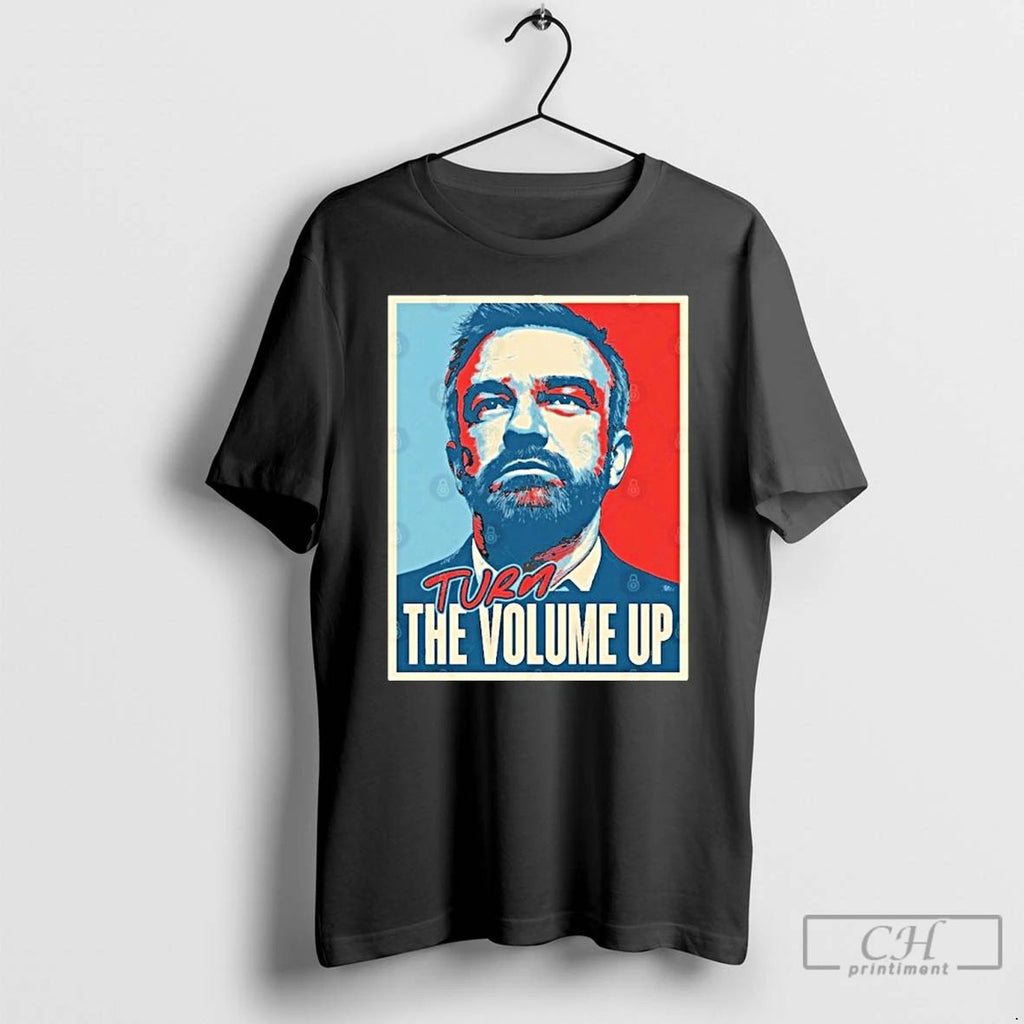 Premium Turn The Volume Up Zohran Mamdani 2026 Vintage Hope T Shirts Unisex