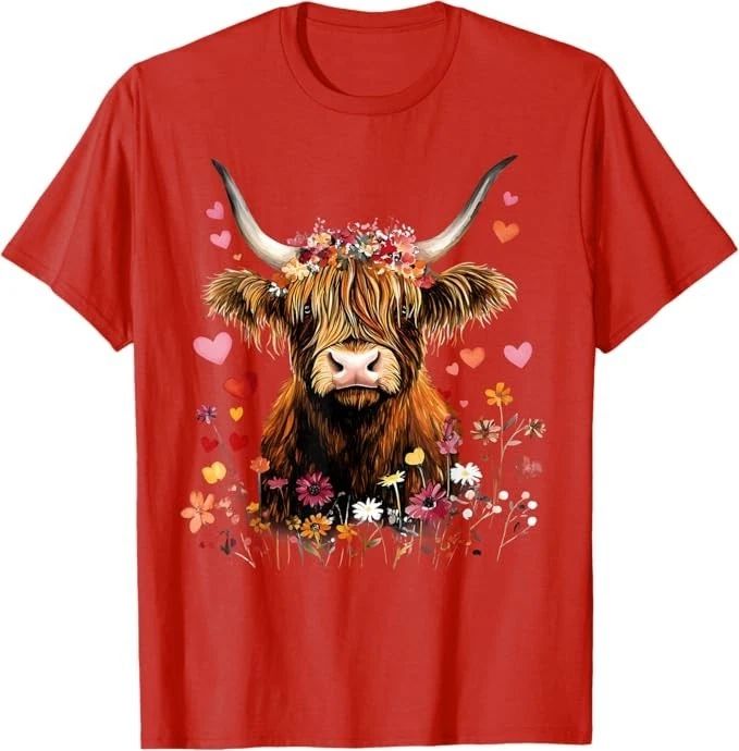 Scottish Highlander Cow Messy Bun Scottish Highland Cow Unisex