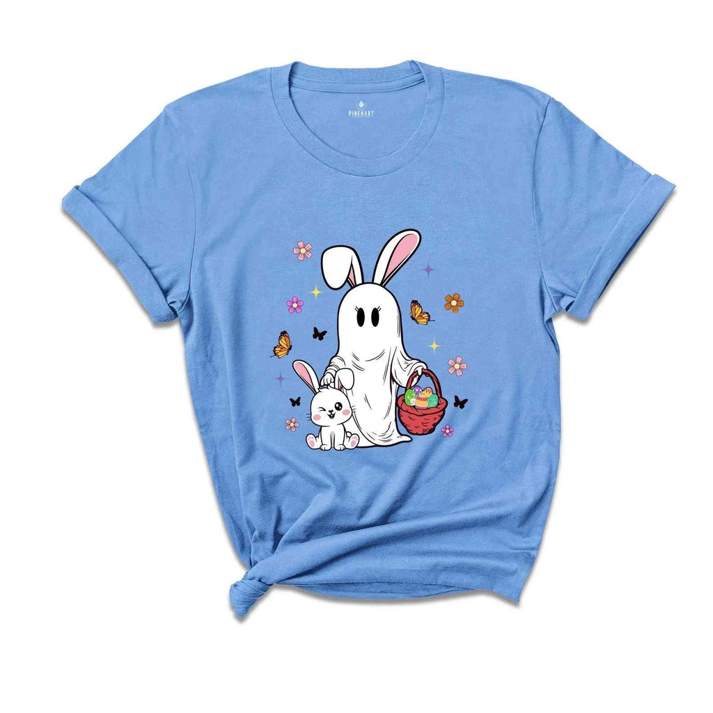 Cute Ghost Bunny Shirt, Ghost Rabbit Shirt, Happy Easter Day, Easter Day Shirt, Unisex