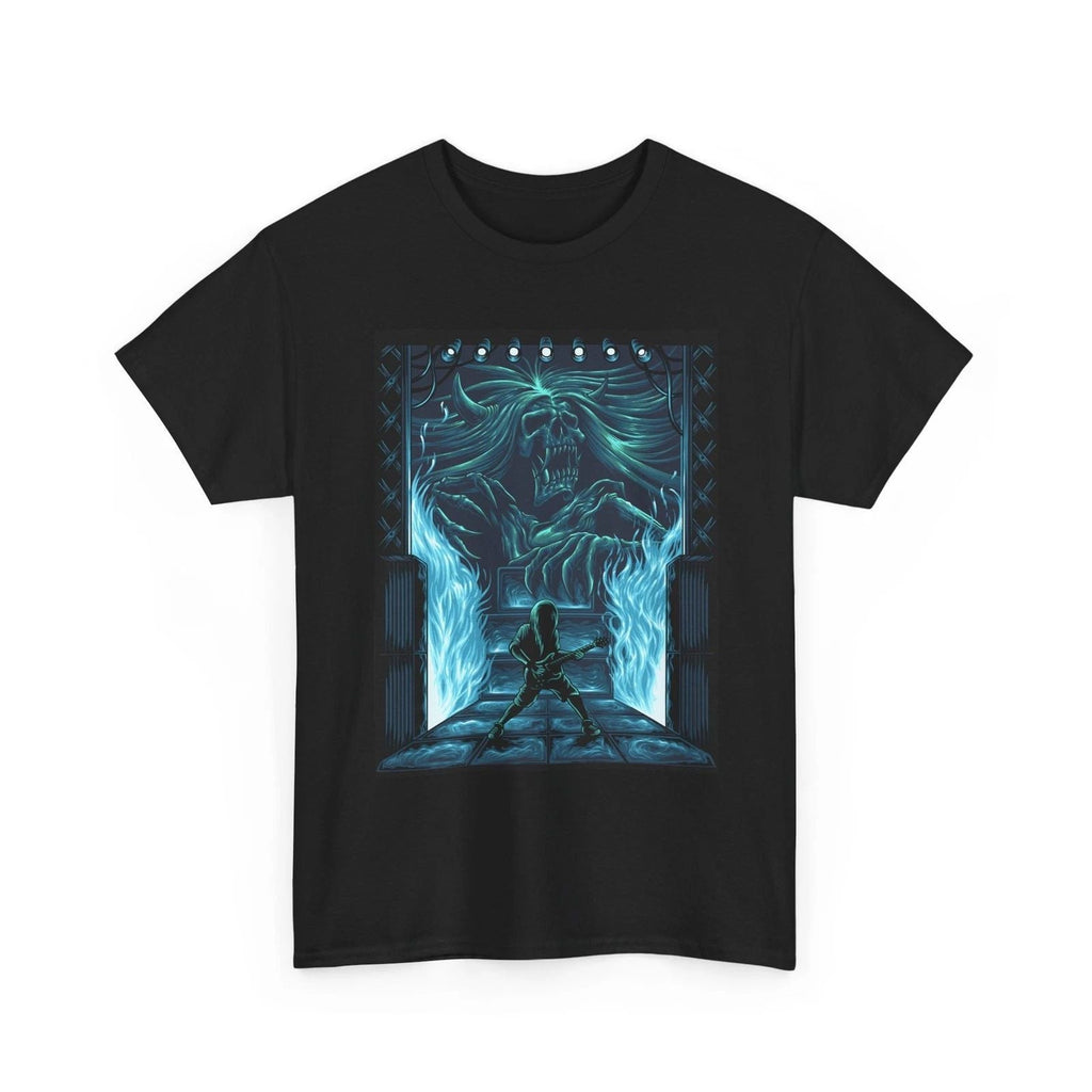 Skeleton Fire Demon | Fantasy Battle, Neon Blue, Cool , Fun Gift Unisex